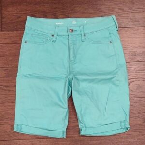 Women's St John's Bay Teal Bermuda Shorts Size 8